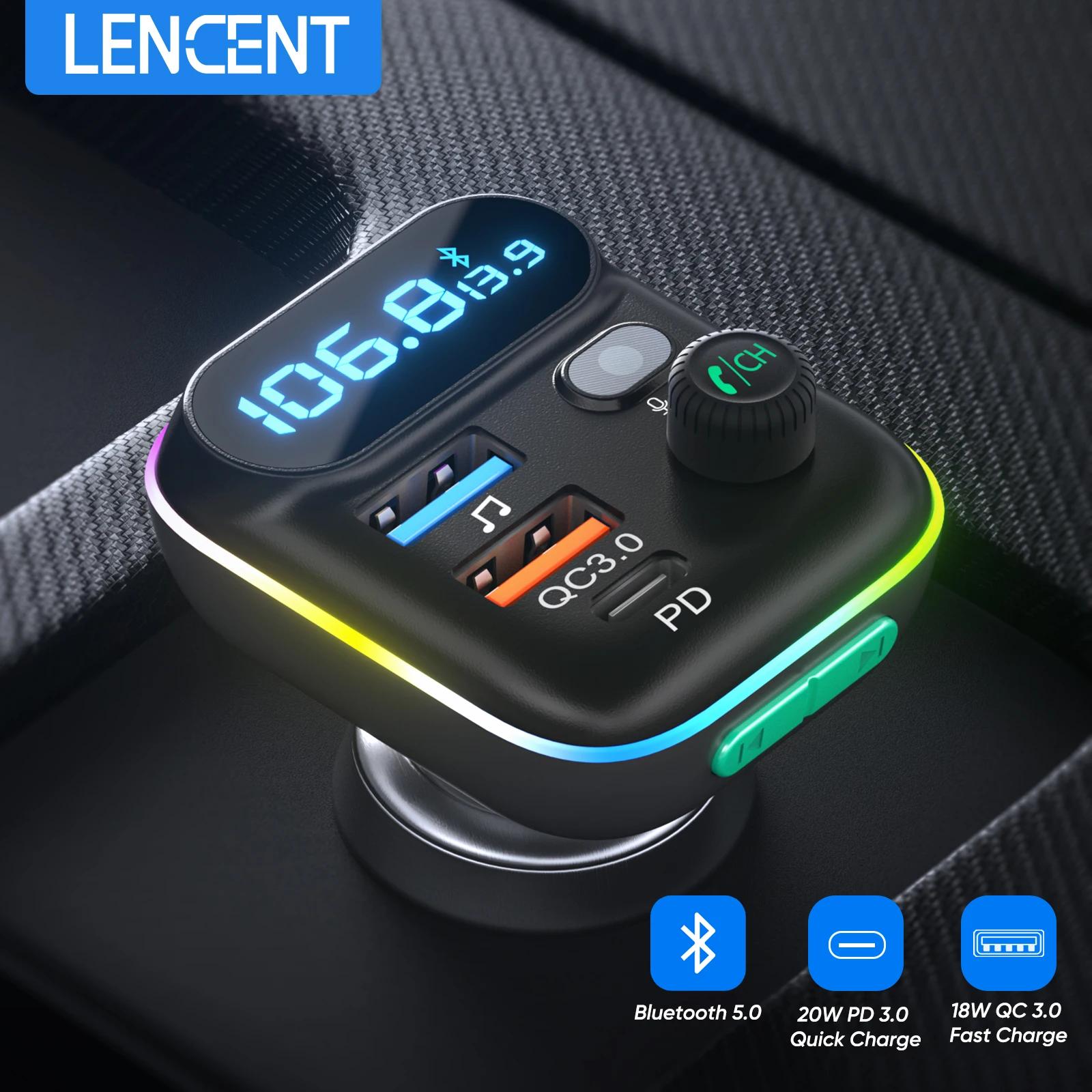 LENCENT-FM ۽ű   5.0  ڵ ŰƮ, C Ÿ PD + QC3.0  USB  Mp3 ÷̾ ű Hi Fi
